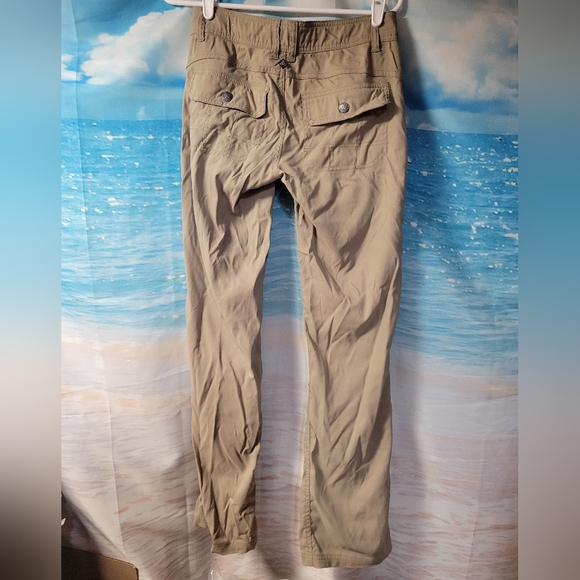 PRANA WOMENS CONVERTIBLE HIKING PANTS ROLL UP CAPRI SIZE 0 - Picture 4 of 8